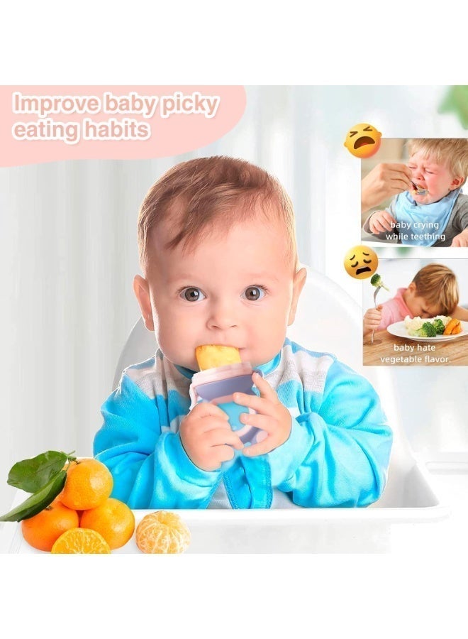 BBMORE 3-in-1 Baby Food Feeder Pacifier, Toddler Pacifier, Silicone Baby Fruit Pacifier,Baby Fruit Pacifier Set Include One Pacifier with 2 Extra M and L Nipples - Image 5